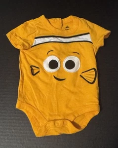 Disney Baby Nemo, Findet Nemo 3-6m Einteiler orange weiß Fisch mit Flossen RAR Rarität - Bild 1 von 6