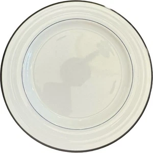 Menge 2 Kiste & Fass Spal Porzellan Roulette blauer Rand 10 5/8" Essteller - Bild 1 von 12