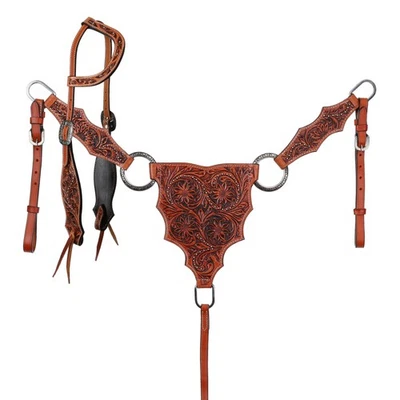 Showman Sunflower Ridge Single Ear Headstall & Breast Collar Set - Image 1 of 3