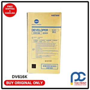 Véritable développeur Konica Minolta DV616K noir A5E7600 pour presse Bizhub C1085 - Photo 1/1