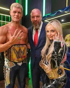 Liv Morgan 8x10 Photo Print Wwe Cody Rhodes Crown Jewel Champion Belt - Picture 1 of 1