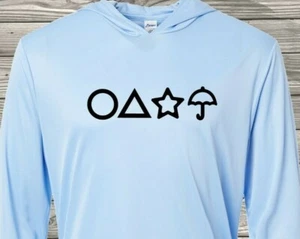 Squid Game - Symbols - Best Show on TV - Long Sleeve T-Shirt Hoodie - Picture 1 of 6
