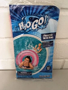 Brand New H2O Go! Frosted Neon Pool / Beach Ring Float Raft By Bestway - Picture 1 of 4