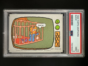 1990 Topps Simpsons #2 - Suck! - PSA 9