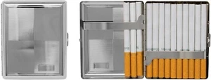 Etui mit 10 metallbeschichteten 100er Zigarettenetui & Stash Box (silberne Platten) - Bild 1 von 5