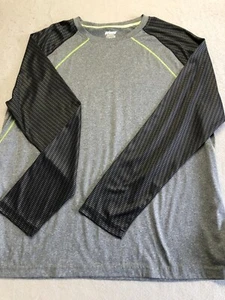 Prince Shirt Men's Extra Large Gray Printed Long Sleeve Activewear Tee - Picture 1 of 5
