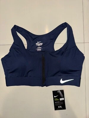 SUJETADOR DEPORTIVO NIKE PRO COMBAT DRI-FIT CREMALLERA FRONTAL MUJER TALLA XXL Foto 1 de 2