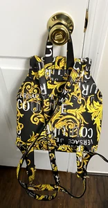 Authentic Versace jeans black & Gold Couture backpack - Picture 1 of 7