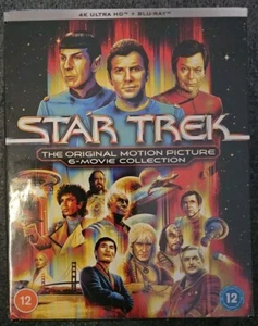 STAR TREK 1-6 (1979-1991) COLLECTION 4K ULTRA HD + BLU-RAY BRAND NEW SEALED - Picture 1 of 3