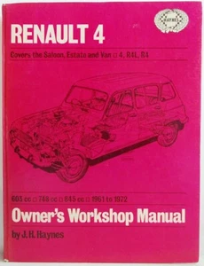 Haynes - Renault 4 Usuario Manual de Taller - Usado Pocas Unidades Marcas - T48 - Imagen 1 de 7