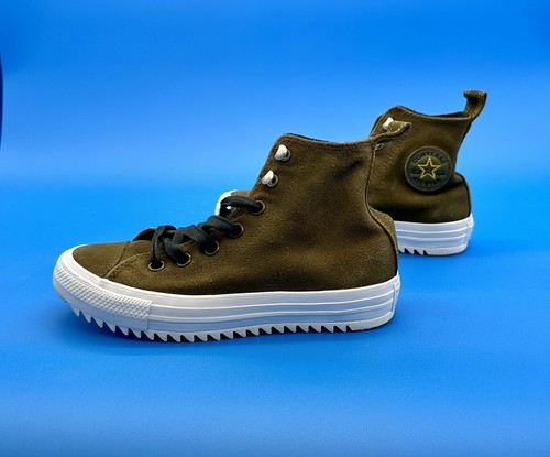 Hi top da donna Converse Chuck Taylor AllStar Hiker taglia 5 pelle oliva 565238C