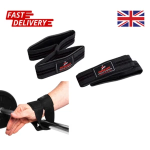 GetFit Deadlift Straps – Figure 8 Powerlifting Wrist Support for Heavy Lifting - Picture 1 of 7