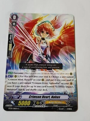 Cardfight!! Vanguard Crimson Heart Nahas BT09/080EN C CFV EX  - Image 1 of 4