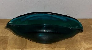 Ciotola/piatto in vetro artistico blu metà secolo - Foto 1 di 3