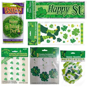 ST. PATRICKS DAY DECORATIONS Balloons Banner Bunting Prop Irish Party Decor - Picture 1 of 14