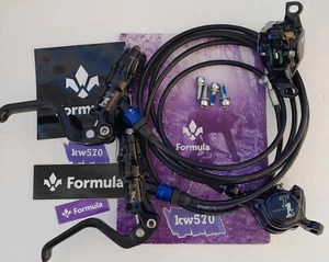 Formula - Brake set T1S Glossy Black FCS Blue Silver Cap 100-158cm CarbonCeramic - Picture 1 of 11