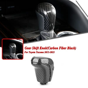Perilla de cambio de marchas central interior de auto para Toyota Tacoma 2015-2023 aspecto de fibra de carbono - Imagen 1 de 11