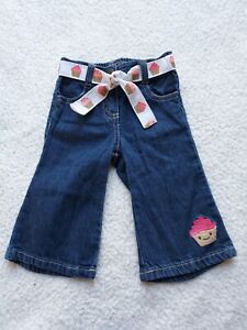 Crazy 8 Size 6-12 Months Fall Favorites Cupcake Blue Jeans with Belt