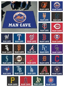 MLB - Man Cave UltiMat Rug Baseball Team Logo 5' x 8' - Picture 1 of 65