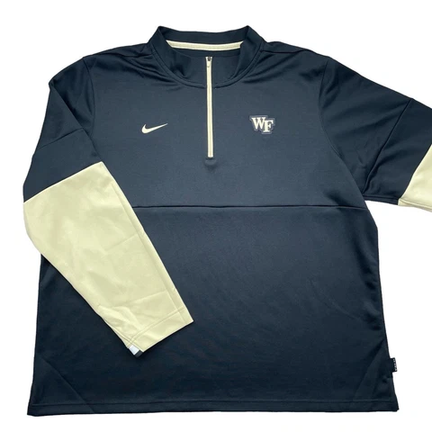 Men’s Nike Wake Forest Demon Deacons On-Field 1/4 Zip Pullover Jacket size 2XL Cover