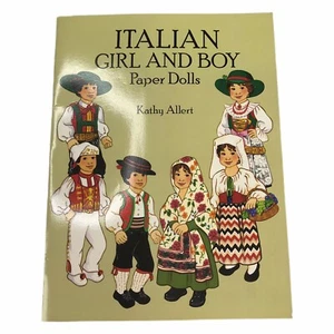 Libro de muñecas de papel italianas para niñas y niños 1993 recortado por Kathy Allert - Imagen 1 de 5