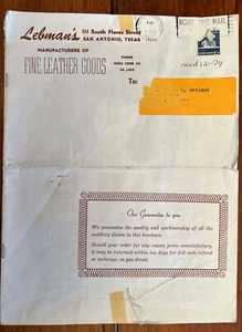 ORIGINAL 1974 LEBMAN'S FINE LEATHER GOODS Cowboy Saddles San Antonio, TX - Picture 1 of 5