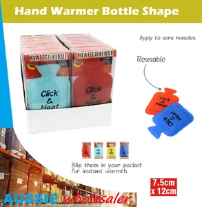 Au Heat In A Click Reusable Bottle Shape Instant Pad Pocket Hand Warmer Outdoor - Picture 1 of 5