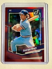 K150,122 - 2023 Donruss Holo Red #185 George Brett #/2023