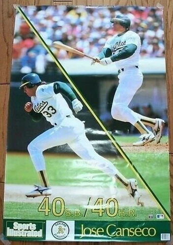 Jose Canseco Oakland Sports Illustrated MLB Poster Cover