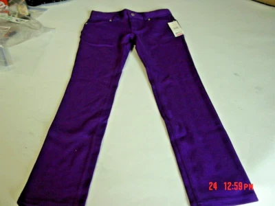 NWT Girls Faded Glory Knit Jegging Purple Pant Small 6/6X - Image 1 of 3