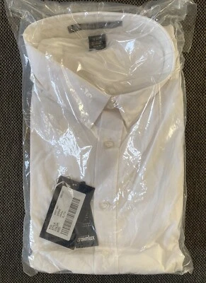 Devon & Jones CrownLux Performance® Men's XL White Button-Down Dress Shirt -NEW- - Image 1 of 4