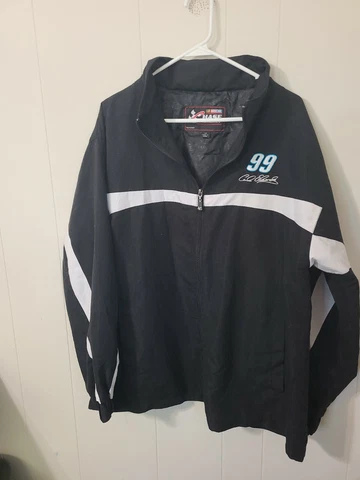 Carl Edwards Nascar 99 Large Mens Black Full Zip Long Sleeve Jacket Chase Cover