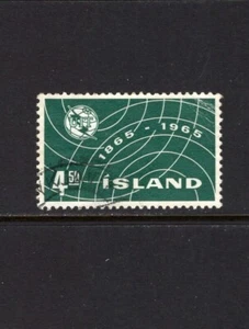 Islandia 1965 4,5 k emblema ITU fino usado Sc 370-2 - Imagen 1 de 1