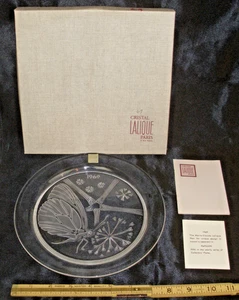 LALIQUE 1969 PAPILLON BUTTLERFLY PLACA DE COLECCIONISTA EN CAJA - Imagen 1 de 3