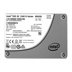 Intel (SSDSC2BX800G4) - 800GB DC S3610 (SFF 2.5in) SATA-III 6G SSD - Afbeelding 1 van 1