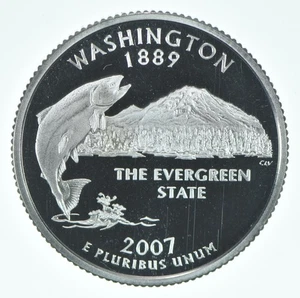 2007-S Washington State Quarter 90% Silver Proof Washington *4825 - Picture 1 of 3