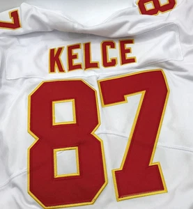KC Chiefs Travis Kelce #87 Nike Blanco Vapor F.U.S.E. Camiseta NFL Limited XL - Imagen 1 de 4