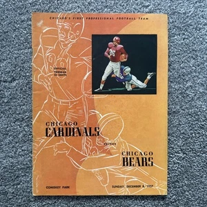 1957 NFL Program Chicago Cardinals V. Chicago Bears Program - Picture 1 of 2