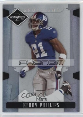 Leaf Limited Phenoms Spotlight Silver 2008/99 Kenny Phillips #258 Rookie RC Foto 1 de 2
