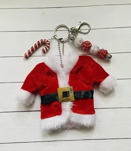 Babbo Natale Cappotto Natalizio Portachiavi Borsa Clip Stagione Magica - Foto 1 di 3