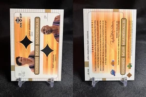 2003-04 Upper Deck MVP John Stockton Karl Malone Combo Jersey #JS/KM - Picture 1 of 3