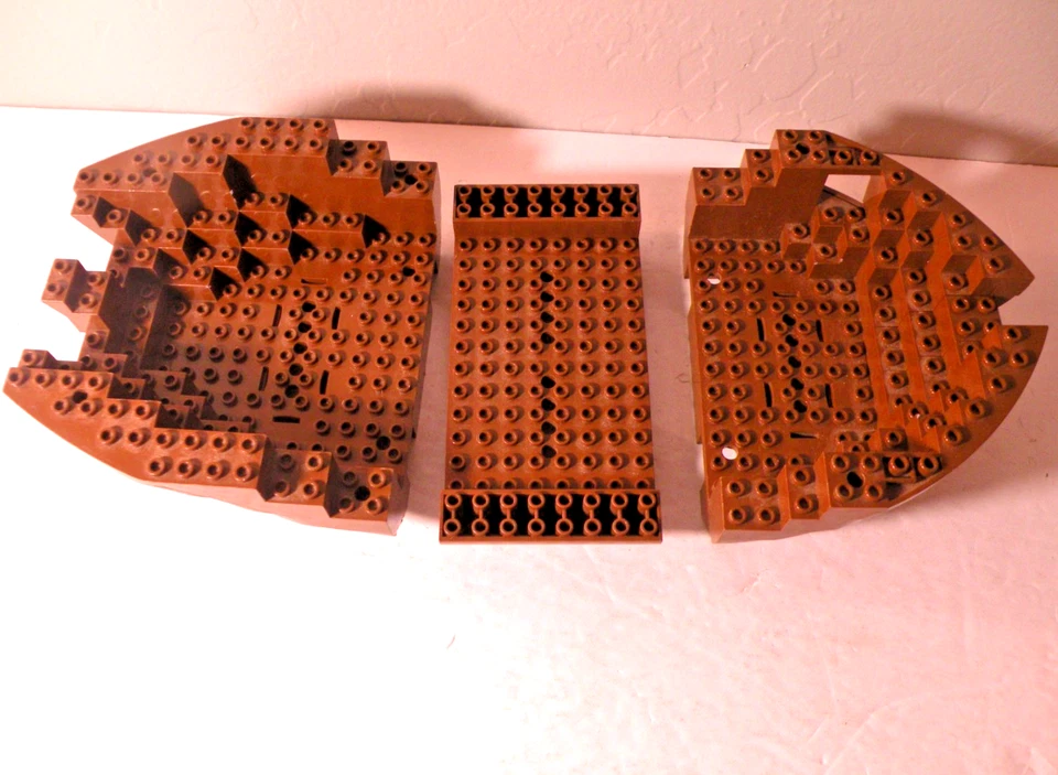 Lego Pirate Boat Hull Pieces Brown # 2559, 2557, 2560 - Image 1 of 3