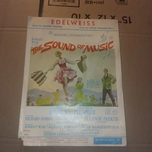 Vintage Piano Sheet Music The Sound Of Music So Long Farewell Julie Andrews - Picture 1 of 5