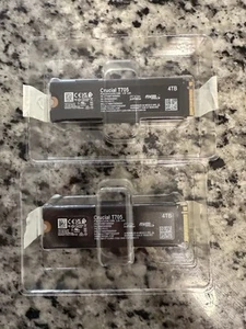 CRUCIAL 4TB M.2 PCIe Gen5 NVMe T705 SSD CT4000T705SSD3 Solid State Drive NEW - Photo 1/2
