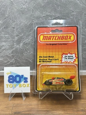 Vintage 1983 Matchbox MB 65 Formula Racer 20 Bosch Goodyear Carded - Image 1 of 4