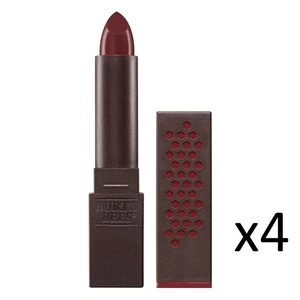 LOT OF FOUR Burt's Bees Satin Lip Stick Oil #621 Crimson Breeze New 0.04 fl oz - Picture 1 of 1