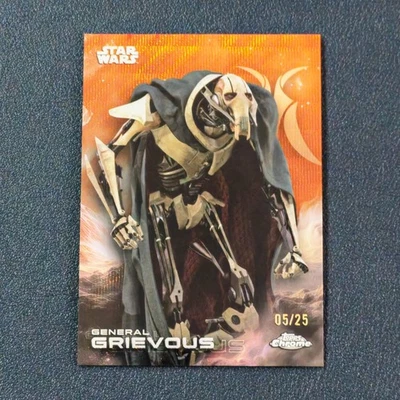 General Grievous 2025 Topps Chrome Star Wars #49 Orange Wave 25/05 - Imagem 1 de 3