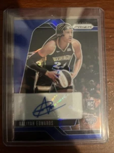 2024 Prizm WNBA Aaliyah Edwards Signatures Rookie AUTO Blue 36/75 RC SG-AE - Picture 1 of 2