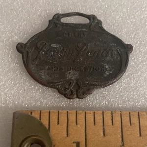 EARLY ANTIQUE PEPSIN PUNCH SODA POP BOTTLE ADVERTISING WATCH FOB - Picture 1 of 10