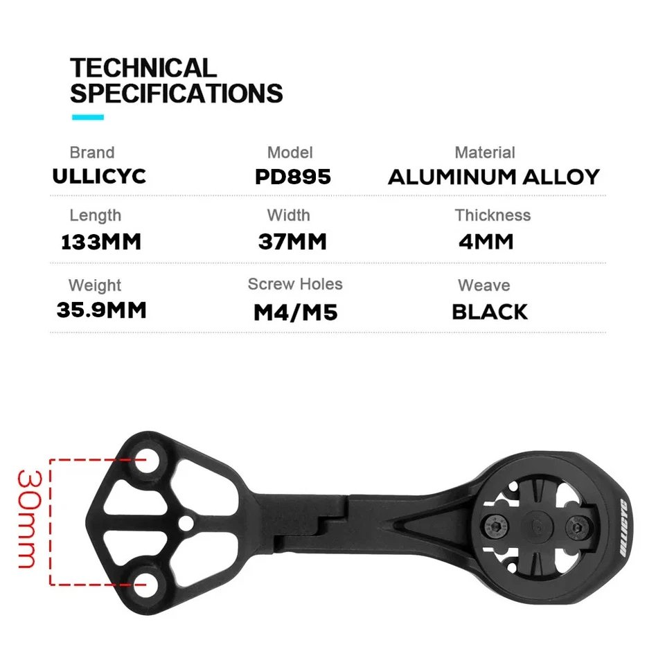 For Pinarello F12 Dogma F MOST Ultra Talon Handlebar Computer Mount Combo Mount - Image 1 of 4